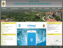 Tablet Screenshot of comune.chiusanodisandomenico.av.it